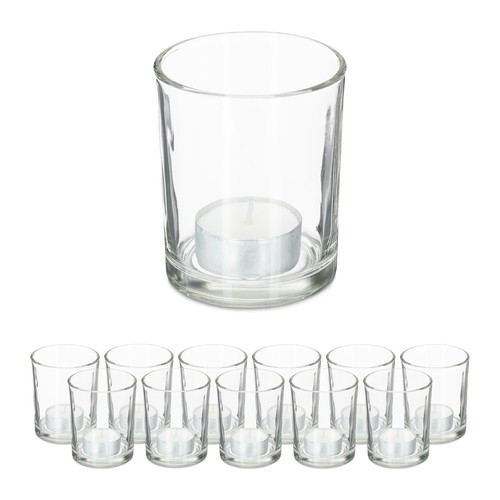 Set portacandele vetro - set,