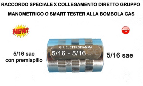 Raccordo dritto premi spillo - spillo, x