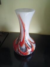 Vaso in vetro opalino di Murano stile Pop Art-Vintage