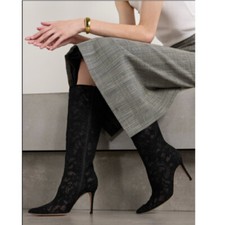 Stivali donna pizzo passerella