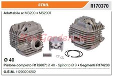 Cilindro pistone segmenti