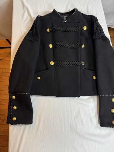 Giacca militare nera zara - giacca,