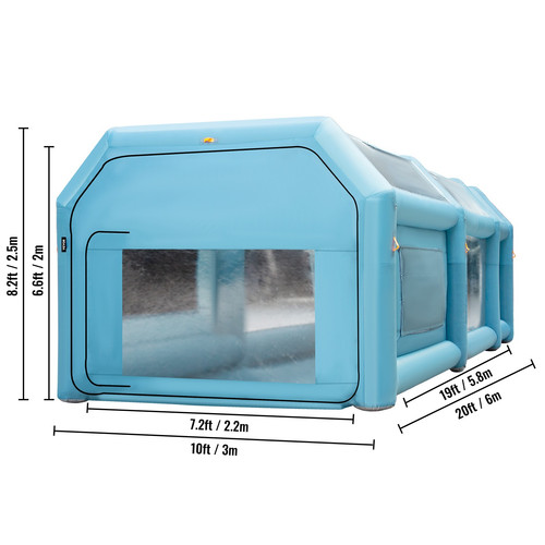 Vevor 6x3x2 tenda - vevor, 6x3x2,5m