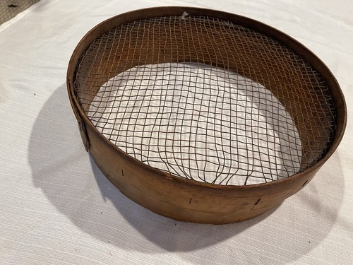 Antico setaccio legno - , curvato