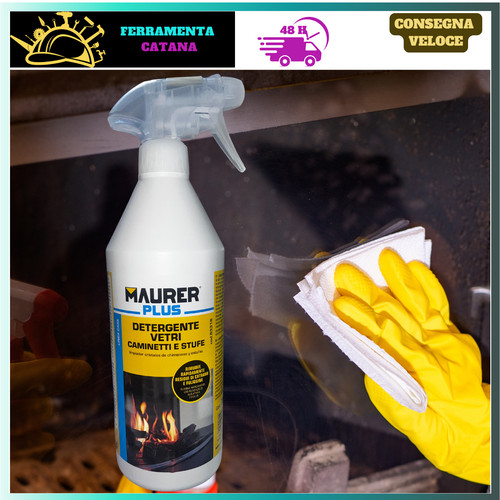 Pulitore spray per vetro stufe - vetro,
