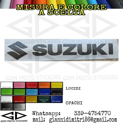 Adesivo logo suzuki misura - adesivo,