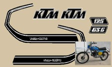 KTM GS 125 moto blu 1977 serie