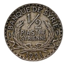 Siria 1/2 Piastre Piastre 1921