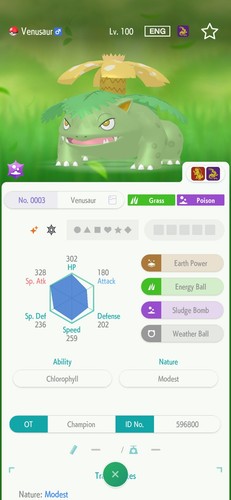 Venusaur 6iv shiny pronto - 6iv, per