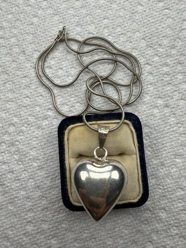 Collana cuore gonfio - 3d,