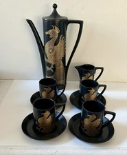 Servizio da caffè Phoenix Portmerion Pottery By John Cuffley per 4 con crema