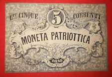 5 LIRE MONETA PATRIOTTICA 1848
