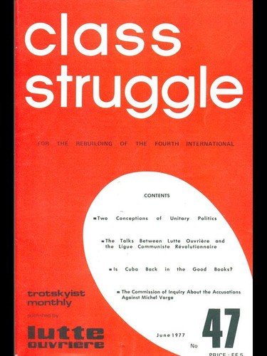 Class struggle june - struggle, 1977