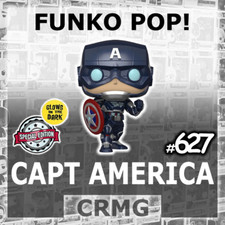 FUNKO POP VINYL CAPTAIN AMERICA #627 GLOW GITD MARVEL GAMERVERSE