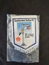 Mini Gagliardetto Pennant Basket FIBA EuroBasket 1987 Grecia Hellas Championship