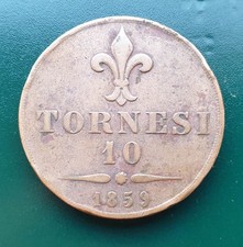 10 Tornesi 1859 rame -