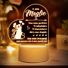 Regalo Moglie, Regalo San Valentino, Regalo Moglie Compleanno - Regali Luce Nott