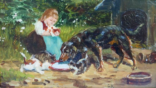Quadro antico setter - setter, gordon