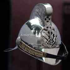 Casco pompiere capo in ottone ufficiale Vint fodera morbida nautica completam...