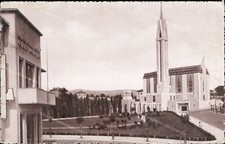 ao338 cartolina fiume tempio votivo di cosale  casa del circolo rionale fascista