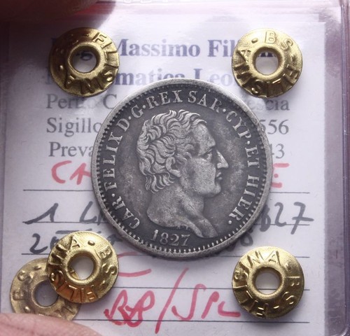 Carlo felice lira argento - 1,