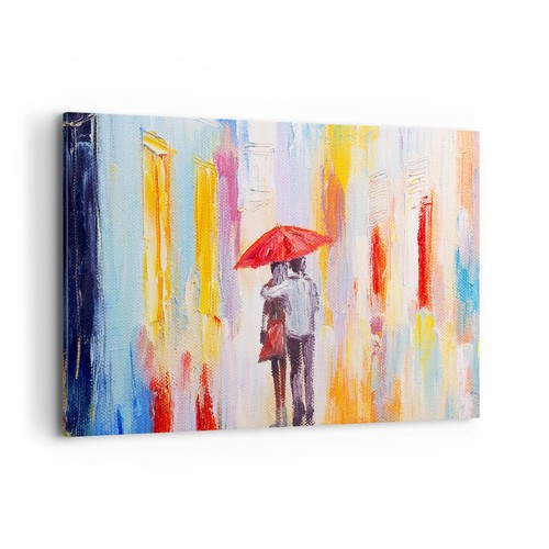Quadro tela 100x70cm amanti - quadro,