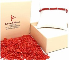 BRACCIALE CORALLO  E PERLE IN ARGENTO 925 