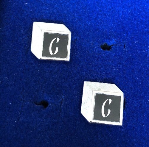 Gemelli vintage tono argento