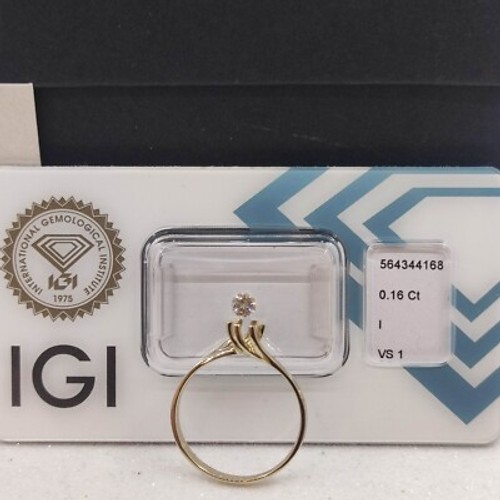 Anello solitario oro 18kt - oro,