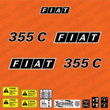 Fiat 355 C Adesivi Decalcomanie di ricambio aftermarket per trattore