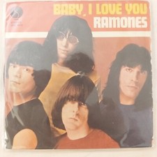 RAMONES -BABY I LOVE YOU - 7" 1980 RARE ITALY press 45 giri 