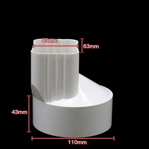 Grondaia quadrata pvc - pvc, alta