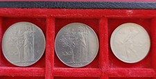 Lotto 3 monete rare: 100 Lire