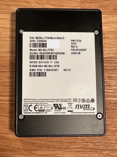 Samsung pm1723b tb pcie - samsung,