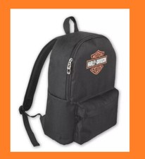 90815-BLKORG Harley Davidson zaino zainetto moto sportivo tessuto nero B&S