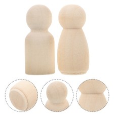  20 pezzi piccola bambola in legno uomo incompiuto bambini giocattoli pupazzo di