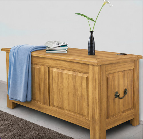 Grande baule legno rustico - in,