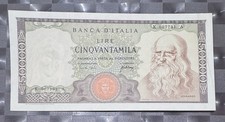 50000 Lire Leonardo Decreto 3