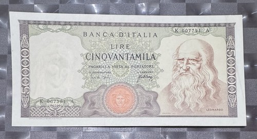 50000 lire leonardo - 50000, 3