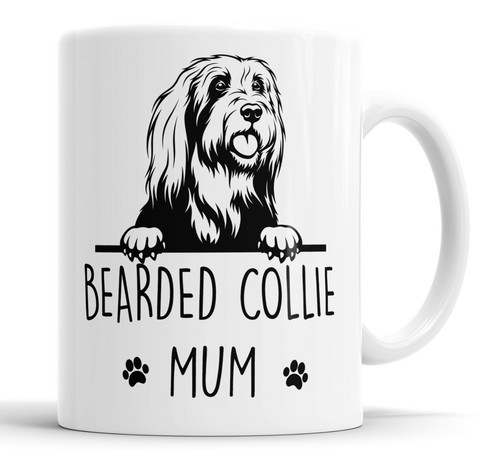 Bearded collie mum - bearded, mug