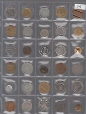 BLOCCO M 20 GETTONI TELEFONO MEDAGLIETTE CURIOSITA' VINTAGE ANNI 1970 DA STUDIO 