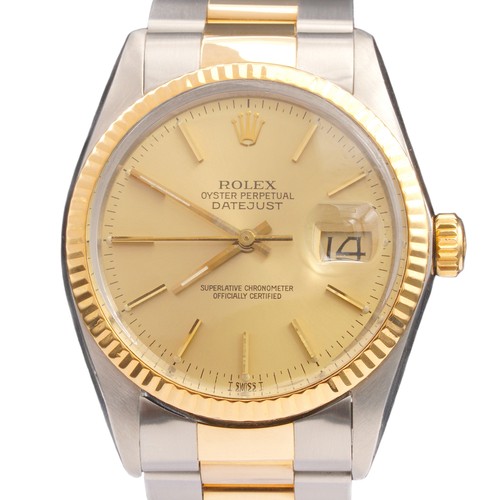 Rolex uomo datejust bicolore - rolex,