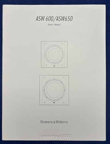 Subwoofer originale bowers - b&w,