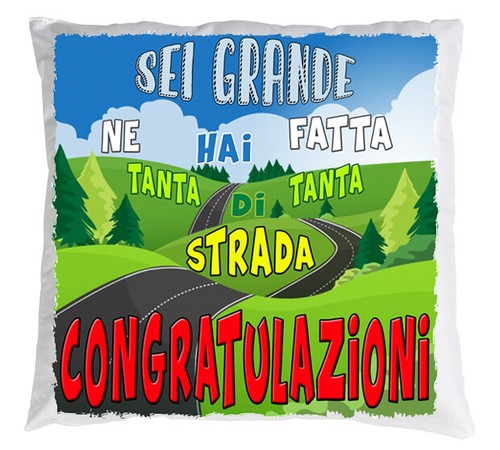 Congratulazioni cuscino regalo - congratulazioni,