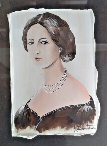 Dipinto ritratto donna con - dipinto,