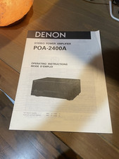 DENON POA-2400A / POWER
