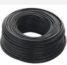 5 mt CAVO GOMMATO NERO TRIPOLARE 3 X 3 MMQ H03VV-F FILO ELETTRICO PER PROLUNGA