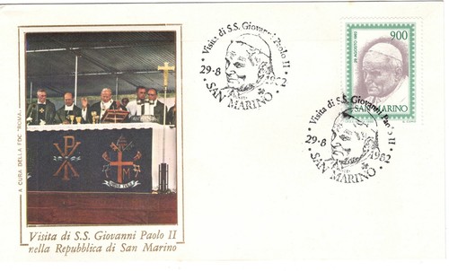 San marino 1982 visita papa - 1982,