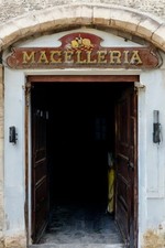 Insegna smaltata macelleria - smaltata,