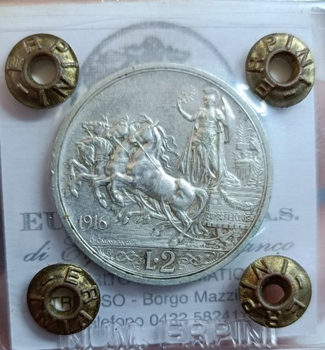Quadriga briosa lire 1916 - lire,
